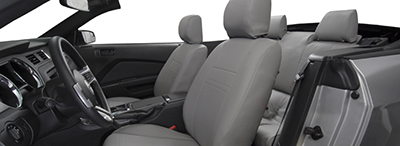 Gray Leather Seat Covers